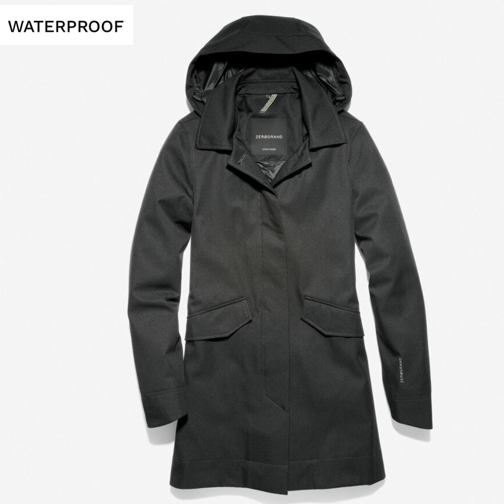 Cole haan ZERØGRAND Long City Jacket ,size L black